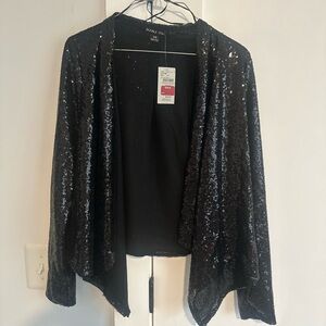 Double Zero Black Sequin Blazer